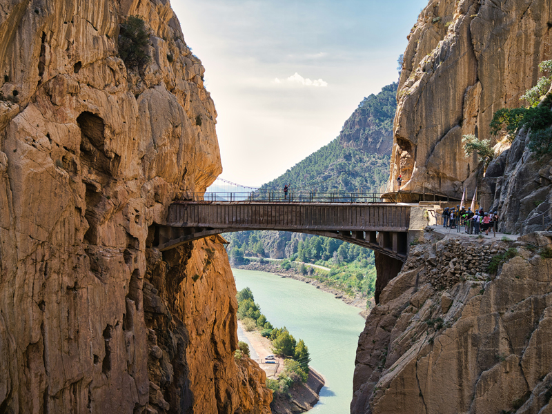 Caminito del Rey, Andalusie, Spanje.